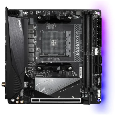 GIGABYTE B550I AORUS PRO AX Mini-ITX Motherboard - Top View