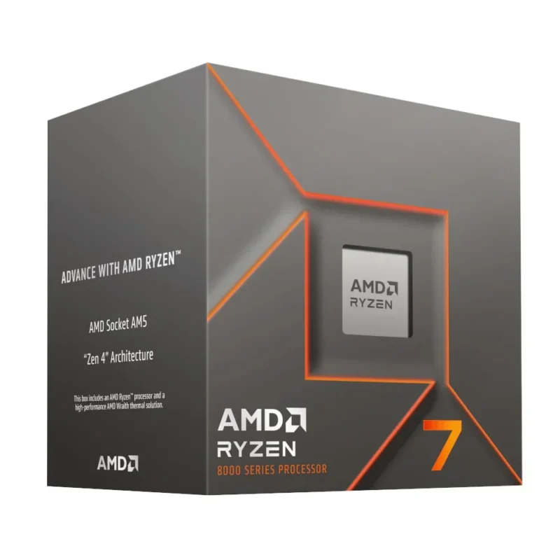 AMD Ryzen 7 8700F 8-cores 16-threads 4.0 GHz (Up to 5.0 GHz) Phoenix Socket AM5 Desktop Processor