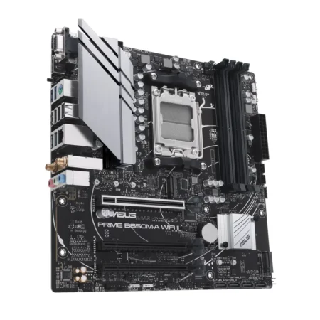 Four DDR5 memory slots on the ASUS PRIME B650M-A WIFI II motherboard, supporting up to 192GB RAM.