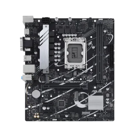Front view of ASUS PRIME B760M-K D4 motherboard.