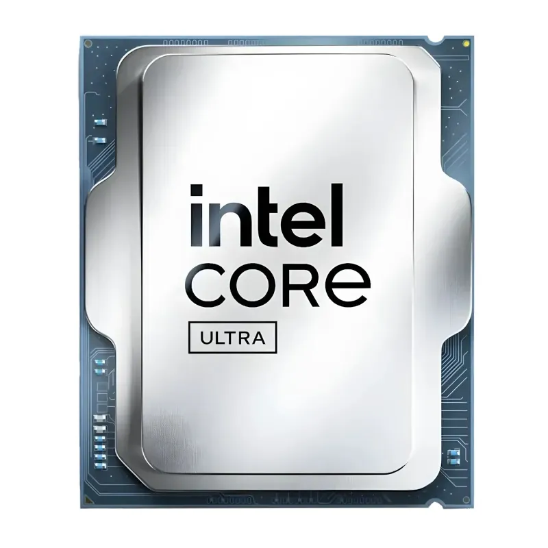 Intel Core Ultra 7 265 Desktop Processor top-down view.
