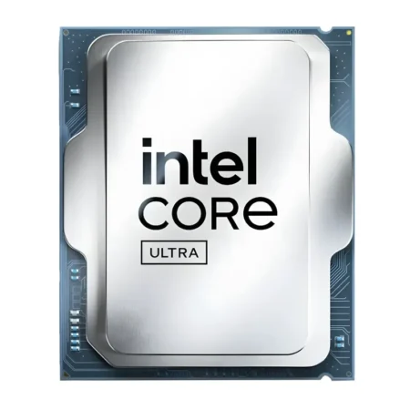The Intel Core Ultra 5 225F desktop processor chip front generated view