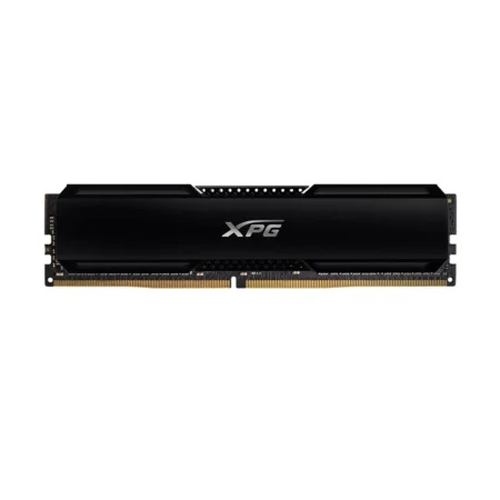 A single black XPG GAMMIX D20 Black 16GB DDR4 3600MHz RAM module standing on a white background.