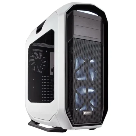 A hero shot of the white CORSAIR Graphite 780T Full Tower PC Case on a clean background.