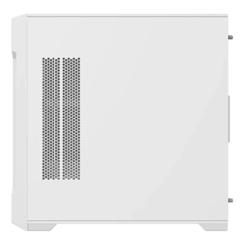 The cable management side of the GIGABYTE C102 GLASS ICE PC case, direct view.