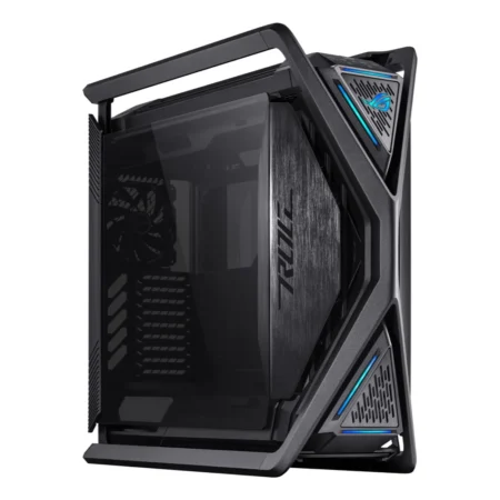 A hero shot of the black ASUS ROG Hyperion GR701 Full Tower PC Case on a clean background.