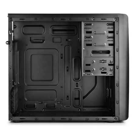 Direct side view of the DeepCool SMARTER PC case with the side panel removed.