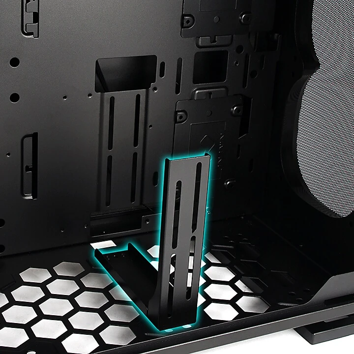 InWin 515, showing the GPU support bracket.