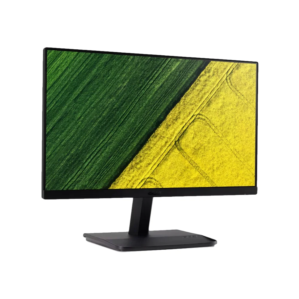 Left-angle perspective of the Acer ET241Y, highlighting its slim profile and modern design.