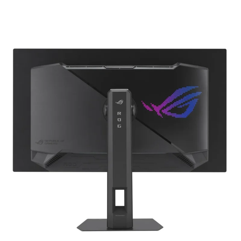 Essential rear view of the ASUS ROG Strix OLED XG27AQDPG