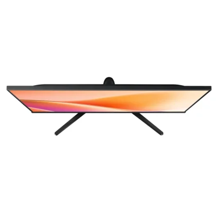 Direct top-down view of the Samsung Essential Monitor S3 LS24F330EAUXEN, illustrating its design and compact desktop footprint.