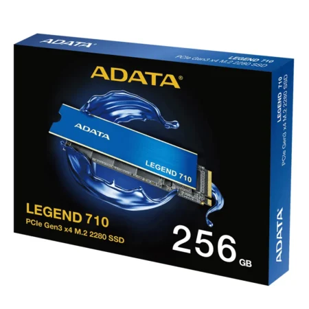 The official retail box for the ADATA LEGEND 710 256GB internal solid state drive.