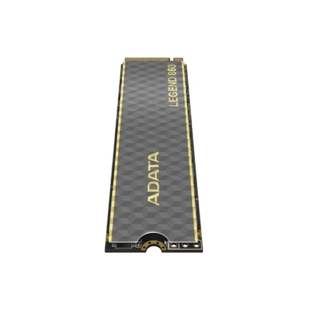 A direct view of the bottom of the ADATA LEGEND 860 2TB, showing the PCB or rear casing.