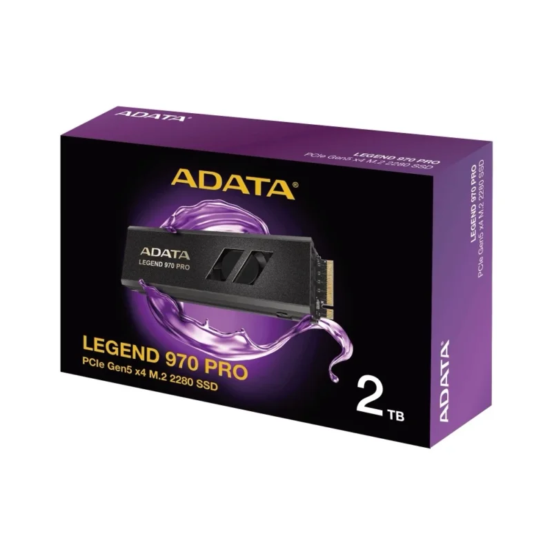 The official retail box for the ADATA LEGEND 970 PRO 2TB internal solid state drive.