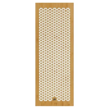 A straight-on view of the CORSAIR 5000 Series Wooden PC Case Panel Bamboo Custom Case Panel.