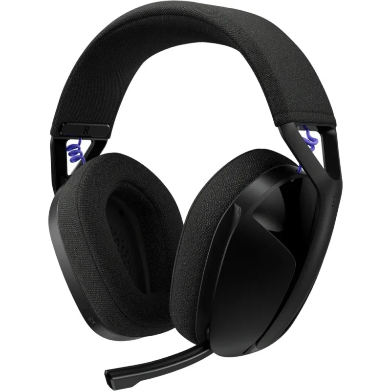 A straight-on front view of the Logitech G321 LIGHTSPEED Wireless Gaming Headset, showing both earcups and the flexible headband.