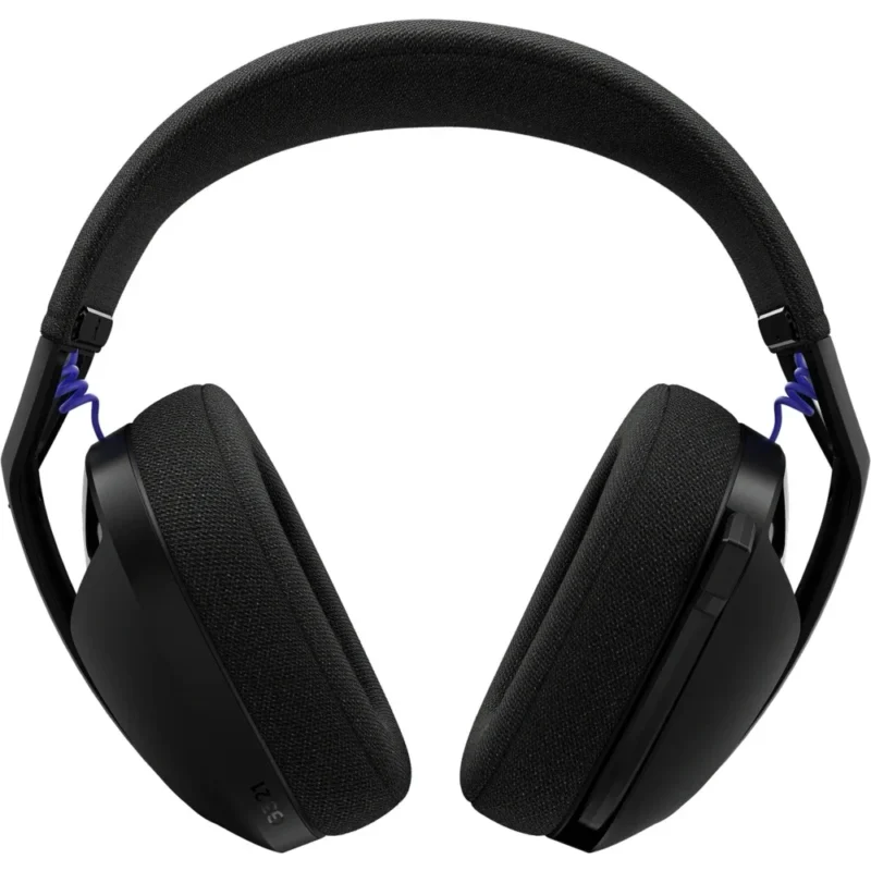 A straight-on front view of the Logitech G321 LIGHTSPEED Wireless Gaming Headset, showing both earcups and the flexible headband.