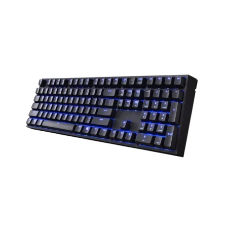 Hero shot of the Cooler Master Quick Fire XTi taken from the right, providing a clear view of the right side profile and number pad.