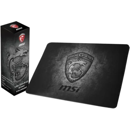 he MSI Shield Gaming Mousepad shown with its official retail packaging