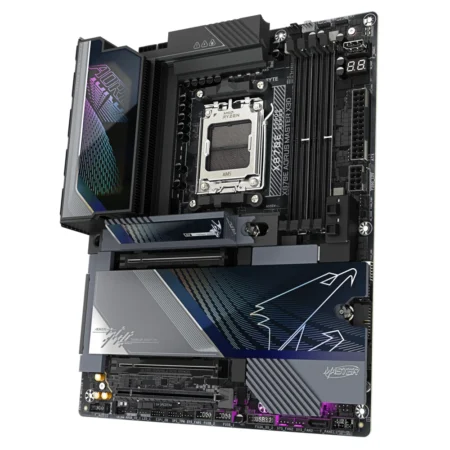 The flagship GIGABYTE X870E AORUS MASTER X3D motherboard designed for extreme enthusiast gaming.