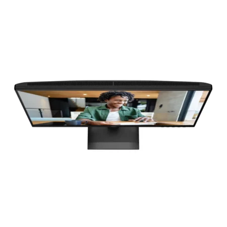 Top view of monitor as seen from above: Direct top-down view of the AOC 24E40L, illustrating its clean flat design and desktop footprint.