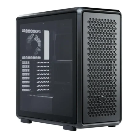A hero shot of the black Cooler Master MasterFrame 600 Open-Frame PC Case on a clean background.