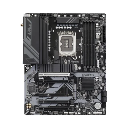 Full board layout of the Z790 D AC showing PCIe expansion slots and internal headers.