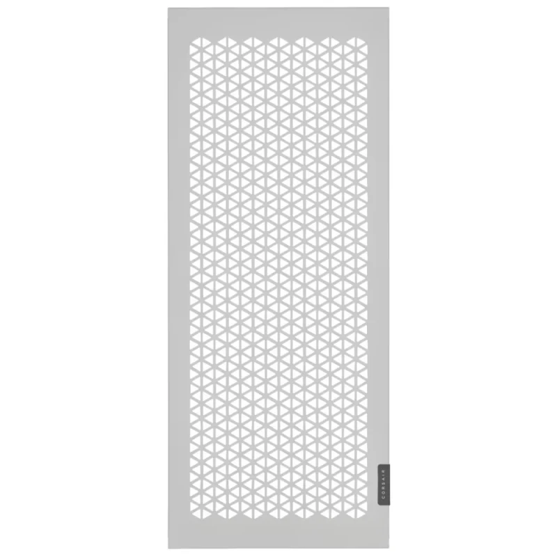 A straight-on view of the CORSAIR 5000D AIRFLOW Top Airflow Panel White Custom Case Panel.