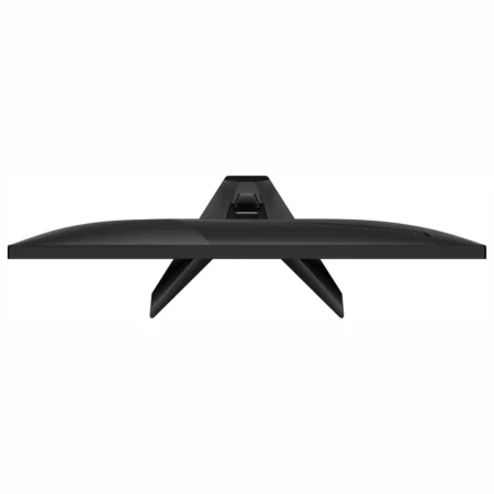Top-down profile view showing the flat display panel and stand base of the MSI MAG 325QF E18V.