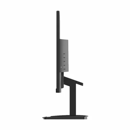 Side profile view showing the slim panel depth and tilt adjustability range of the MSI PRO MP2412.