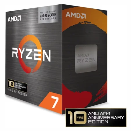 AMD Ryzen 7 5800X3D 10th Anniversary 8-cores 16-threads 3.4 GHz (Up to 4.5 GHz) Vermeer Socket AM4 Desktop Processor with 3D V-Cache Technology