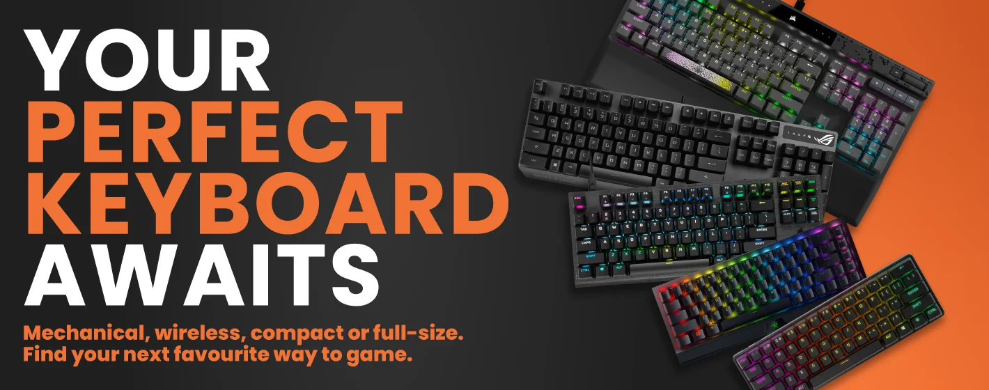 Gaming keyboards including mechanical, wireless, compact and full-size options