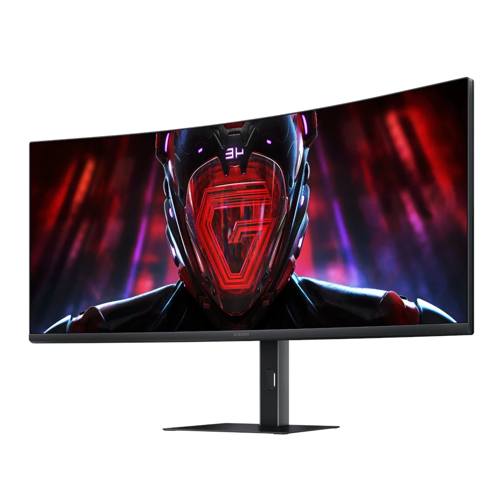 Right perspective view of the Xiaomi G34WQi ELA5454EU 34-inch WQHD curved display.