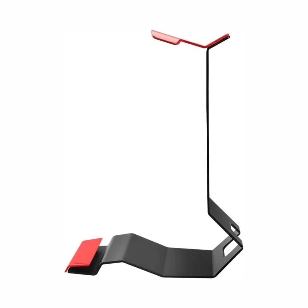A side profile of the MSI HS01 Headset Stand, showing its shape and height.